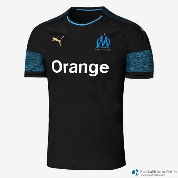 Marseille Trikot Auswarts 2018-19 Schwarz Fussballtrikots Günstig